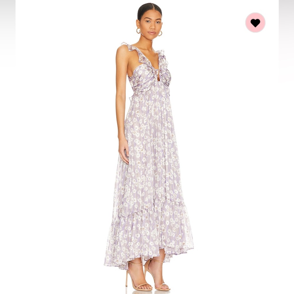 Sabina Musayev Astrid dress in lilac print